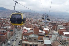 Hệ thống cáp treo cao nhất thế giới tại Bolivia đi vào hoạt động