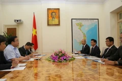 Phó Thủ tướng Hoàng Trung Hải tiếp Thống đốc tỉnh Gifu, ông Hajime Furuta. (Nguồn: VGP)