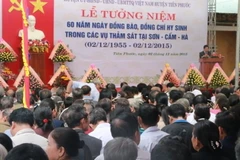 Quảng Nam tổ chức lễ tưởng niệm 60 năm vụ thảm sát Sơn-Cẩm-Hà