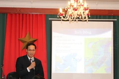 Quang cảnh buổi thuyết trình. (Ảnh: Ngọc Mai/Vietnam+)