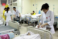 Bệnh viện Hữu nghị Việt Đức không còn tình trạng bệnh nhân nằm ghép. (Ảnh: Dương Ngọc/TTXVN)