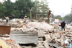 Nhiều hộ dân đã tháo dỡ, bàn giao mặt bằng từ năm 2010 nhưng đến nay dự án Công viên Tuổi trẻ vẫn chưa được triển khai xây dựng. (Ảnh: /TTXVN)