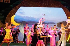  Biểu diễn nghệ thuật tại Lễ khai mạc văn hóa trà và văn hóa ASEAN. (Ảnh: Hoàng Nguyên/TTXVN)