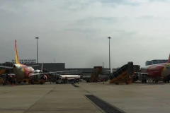 Máy bay của hãng hàng không Vietjet Air. (Ảnh: Việt Hùng/Vietnam+)