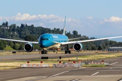 Chiếc máy bay lớn nhất Việt Nam Boeing 787-10 đã gia nhập đội tàu bay Vietnam Airlines. (Ảnh: VNA cung cấp)
