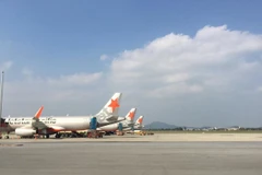 Máy bay của hãng hàng không Jetstar Pacific. (Ảnh: Tiến Sỹ/Vietnam+)