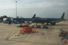 Máy bay của hãng hàng không Vietnam Airlines. (Ảnh: Việt Hùng/Vietnam+)