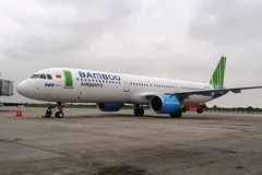 Máy bay của hãng hàng không Bamboo Airways. (Ảnh: Việt Hùng/Vietnam+)