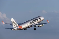 Máy bay của hãng hàng không Jetstar Pacific. (Ảnh: Tiến Sỹ)
