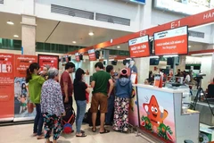 Jetstar triển khai quầy làm thủ tục ưu tiên cho gia đình có trẻ em và người cao tuổi trong dịp Tết. (Ảnh: Tiến Sỹ)
