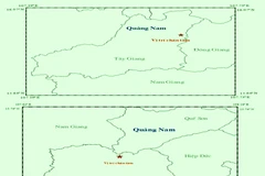 Hai trận động đất vừa xảy ra tại các huyện miền núi tỉnh Quảng Nam. (Nguồn: Viện VLĐC)