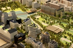 nằm trên quận 17, một khu đô thị rộng 54 ha ở phía Tây Bắc Paris,