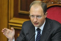 Lãnh đạo biểu tình thân EU Arseniy Yatsenyuk. (Nguồn: AFP/TTXVN)