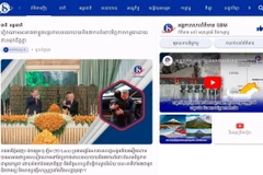 Trang tin SBM News ngày 13/7 đăng bài viết với tiêu đề “Việt Nam tái khẳng định chính sách hữu nghị kiên định với Campuchia”. (Ảnh chụp màn hình)
