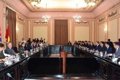 Tổng Bí thư, Chủ tịch nước Tô Lâm hội kiến Chủ tịch Quốc hội Cuba Esteban Lazo Hernández trong chương trình thăm cấp Nhà nước tới Cuba (26/9/2024). (Ảnh: TTXVN)