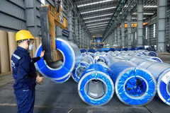 Sản phẩm thép xuất khẩu. (Ảnh minh họa. Tuấn Anh/TTXVN)