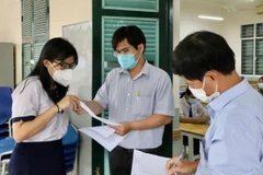 Thí sinh dự thi Tốt nghiệp Trung học Phổ thông. (Ảnh: Hồng Giang/TTXVN)