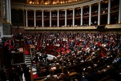 Toàn cảnh một phiên họp Quốc hội Pháp tại Paris. (Ảnh: AFP/TTXVN)