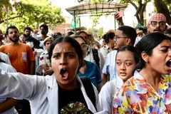 Cuộc đình công kéo dài 24 giờ trên toàn quốc. (Ảnh: AP)