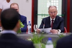 Thư ký Hội đồng An ninh Liên bang Nga Nikolai Patrushev tại thủ đô Managua. (Nguồn: El 19 Digital)