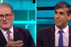 Thủ tướng Anh Rishi Sunak và lãnh đạo Công đảng đối lập Keir Starmer. (Nguồn: ITV)