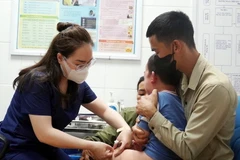 Tiêm huyết thanh kháng dại và vaccine phòng dại cho người dân. (Ảnh minh họa. Nguồn: TTXVN phát)