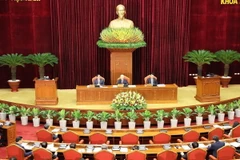 Phiên khai mạc Hội nghị Trung ương lần thứ chín, khóa XIII. (Ảnh: Trí Dũng/TTXVN)