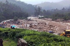 Hiện trường vụ lở đất tại Wayanad, Ấn Độ, ngày 30/7. (Ảnh: The Hindu/TTXVN)