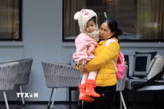 Bắc Bộ rét về đêm và sáng sớm. (Ảnh: TTXVN)