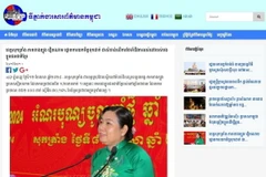 Bài viết với tiêu đề “Tỉnh Sóc Trăng - miền Nam Việt Nam chú trọng chăm lo đời sống đồng bào Khmer” phát trên trang chủ của hãng Thông tấn quốc gia Campuchia, ngày 12/4. (Ảnh: TTXVN phát)