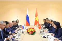 Chủ tịch Quốc hội Trần Thanh Mẫn tiếp ông Vitaly Markelov, Phó Chủ tịch Tập đoàn Gazprom. (Ảnh: Thống Nhất/TTXVN)