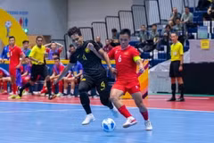 Đội tuyển futsal Việt Nam thắng đậm Brunei.. (Ảnh: VTC News)
