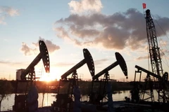 Giàn khoan dầu tại tỉnh Hắc Long Giang, Trung Quốc. (Ảnh: THX/TTXVN)