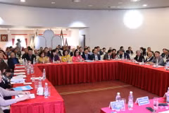 Toàn cảnh Hội nghị lần thứ 10 của Ban chấp hành Hội người Việt Nam tại Cộng hòa Séc. (Ảnh: Việt Dũng/TTXVN)
