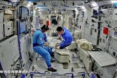 Phi hành đoàn Thần Châu-18 gồm 3 phi hành gia. (Nguồn: news.cgtn)