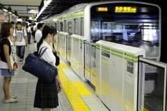 Một tuyến tàu điện ngầm ở Nhật Bản. (Ảnh minh họa. Nguồn: Kyodo)