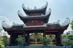 Cổng chùa Khai Nguyên. (Ảnh: Vietnam+)