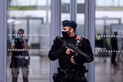 Cảnh sát Bỉ. (Nguồn: AFP/TTXVN)