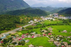 Một góc thành phố Hà Giang. (Ảnh: Thành Đạt/TTXVN)