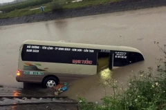 Hiện trường vụ tai nạn. (Ảnh: TTXVN phát)