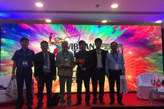 Đoàn đại biểu Việt Nam tham gia hội chợ (Ảnh: Huy Bình/Vietnam+)