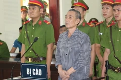 Bị cáo Lê Đình Lượng nghe bản án luận tội tại phiên tòa. (Ảnh: Bích Huệ/TTXVN)