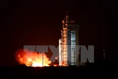 Vệ tinh Vân Hải-1 do Viện công nghệ hàng không vũ trụ Thượng Hải phát triển. Ảnh minh họa. (Nguồn: THX/TTXVN)