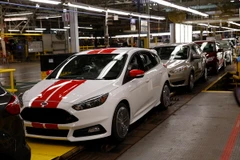 Dây chuyền sản xuất ô tô Ford tại một nhà máy ở Wayne, bang Michigan (Mỹ) ngày 7/1/2015. (Nguồn: EPA/TTXVN)