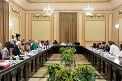 Quang cảnh Hội thảo trao đổi kinh nghiệm lập pháp Việt Nam-Cuba. (Ảnh: Vũ Lê Hà/TTXVN)