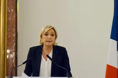 Ứng cử viên Tổng thống Pháp của đảng cực hữu "Mặt trận Quốc gia" (FN), bà Marine Le Pen. (Nguồn: AFP/TTXVN)