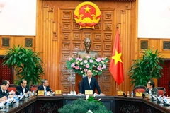 Thủ tướng Nguyễn Xuân Phúc phát biểu kết luận. (Ảnh: Thống Nhất/TTXVN)