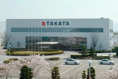 Nhà máy của Hãng Takata sản xuất dây đai an toàn cho xe ôtô ở thị trấn Aisho, tỉnh Shiga (Nhật Bản). (Nguồn: AFP/TTXVN)