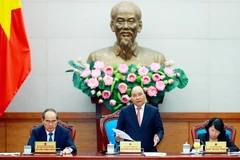 Thủ tướng Nguyễn Xuân Phúc phát biểu tại cuộc họp. (Ảnh: Thống Nhất/TTXVN)