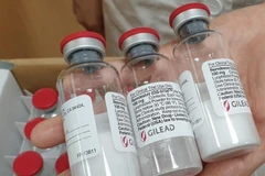 Thuốc Remdesivir tại Bệnh viện Đại học quốc gia Seoul, Hàn Quốc. (Ảnh: Yonhap/TTXVN)